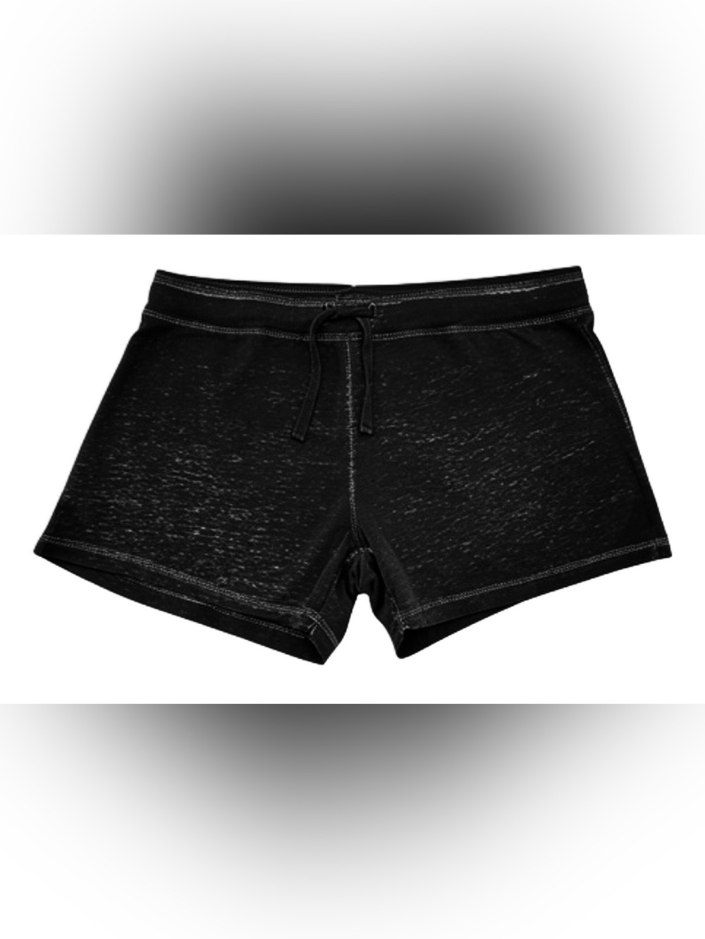 DAISEY FUENTES Charcoal Gray/Black Heather Knit Loungewear Shorts